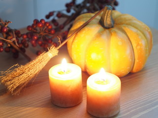 ハロウィンのディスプレイ