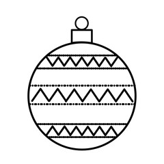 christmas ball decoration isolated icon vector illustration design