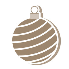 christmas ball decoration isolated icon vector illustration design