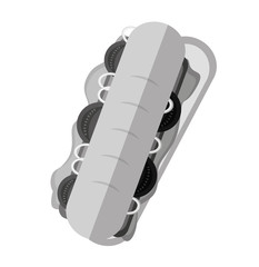 delicious sandwish fast food icon vector illustration design