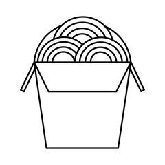 box of spaghetti icon vector illustration design