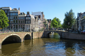 Obraz premium Kanal (Gracht) in Amsterdam
