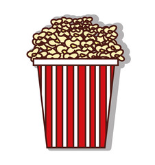 delicious pop corn icon vector illustration design