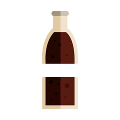 soda bottle glass icon vector illustration design