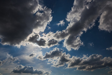 the sky with clouds