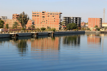 Unfinished construction in Esna, Egypt