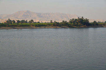 Nile landscape near Luxor, Egypt