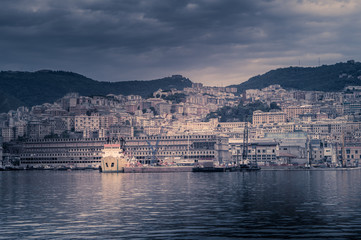 Obraz premium Port of Genoa in Italy