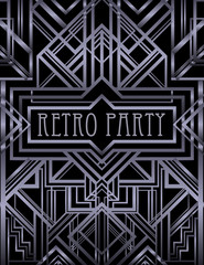 Vintage background. Retro style seamless pattern of 1920s