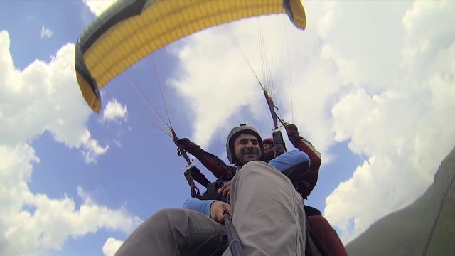 Tandem Paragliding in the Mountains