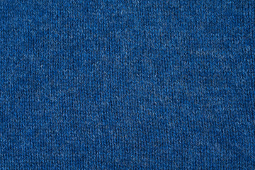 Blue knitted sweater