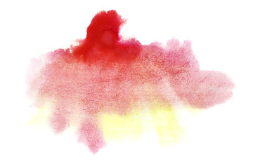 Yellow - red formless stain