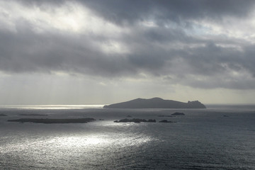 Inishtooskert island (aka the dead man) off the Dingle Peninsula, County Kerry, Ireland