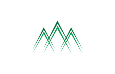 pine absract vector logo