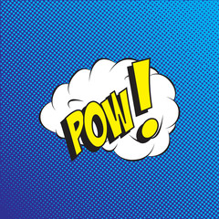 Colourful comic book style explosion vector effect