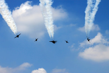 Military Fighter Jets Flypass