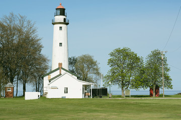 Pointe aux Barques Lighthouse, built in 1848