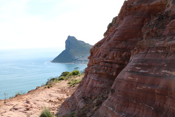 Cliff along the Chapman's Peak path