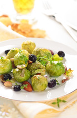 Baked Brussels sprouts.