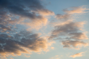 Naklejka na ściany i meble clouds at sunset/sunrise