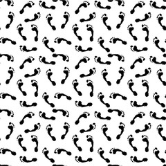 Foot print seamless pattern