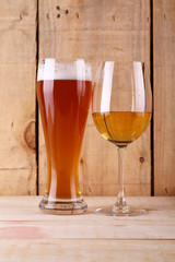 Beer versus wine