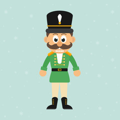 cartoon nutcracker green