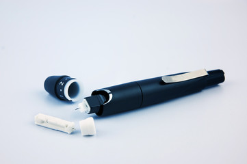 Blue tone of Insulin Pen.