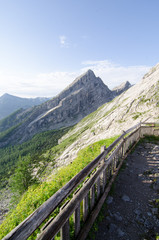 Fototapeta premium View from the Watzmann to his wife