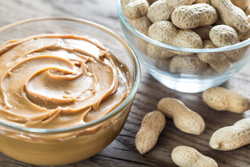 Bowl of peanut butter