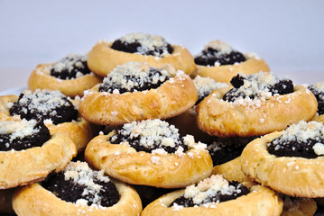 Homemade cakes with poppy seeds