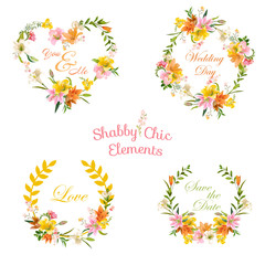 Fototapeta na wymiar Vintage Floral Graphic Design - Summer Lily Flowers - for T-shirt