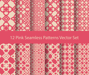 12 seamless pattern set
