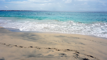 tropical beach in africa