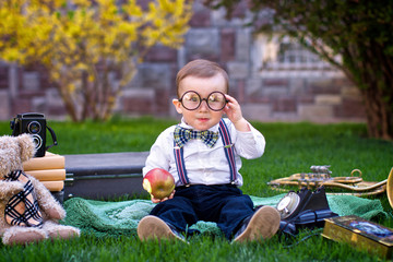 Boy in a retro glasses