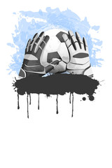 Soccer or football goal-keeper background