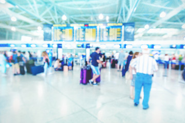 Fototapeta premium Passengers in an airport