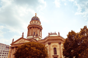 Fototapeta na wymiar Beautiful street view of Traditional old buildings in Berlin
