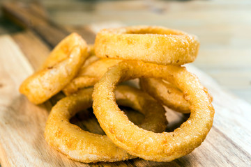 Fast food Homemade Crunchy Fried onion rings