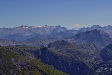 Fototapeta premium View over mountains in Berchtesgaden's Alps