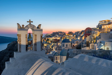 Fototapeta premium Sunset at Santorini , Oia