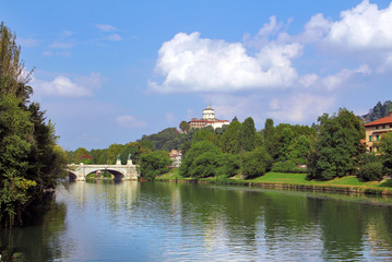Fototapeta premium Monte dei Cappuccini, Turin, Italy