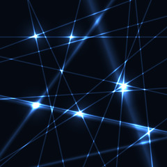 Blue laser grid or net background