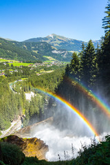 Krimml Waterfall is the highest waterfall in Austria. Several viewing platforms are around the hiking path.