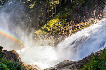 Krimml Waterfall is the highest waterfall in Austria. Several viewing platforms are around the hiking path.