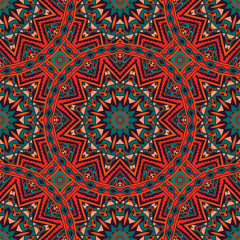 abstract geometric mosaic tiled pattern