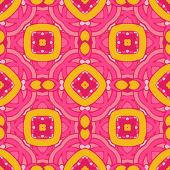 Seamless abstract tiled pattern vector.