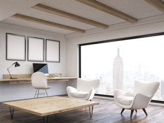 Home office in New York City apartment
