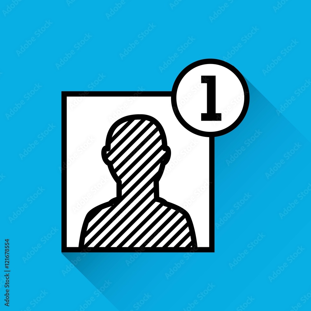 Poster add contact person icon vector illustration design