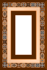 Wooden Arabesque Rectangular Photo Frame